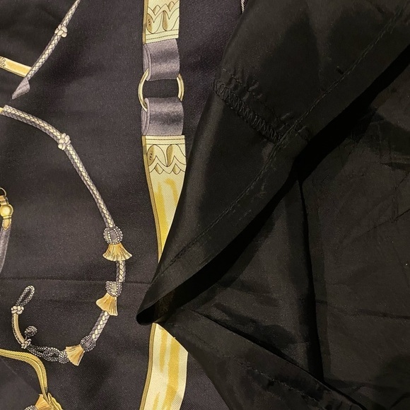 J. McLaughlin Silk Dress V Neck Equestrian Print Sleeveless Size 6 - Picture 8 of 12